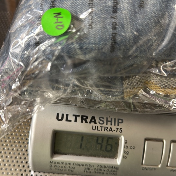 Free People Jean Jacket Women's 4 Blue Multicolor‎ Aztec Baja Print Distressed - Picture 11 of 11